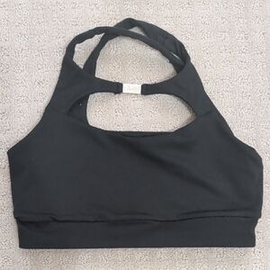 Bombshell Sportswear Black Halter Sports Bra